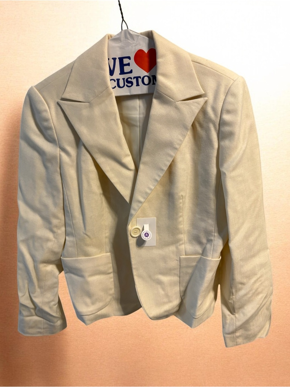 Chadwicks Cream Tailored Blazer Jacket